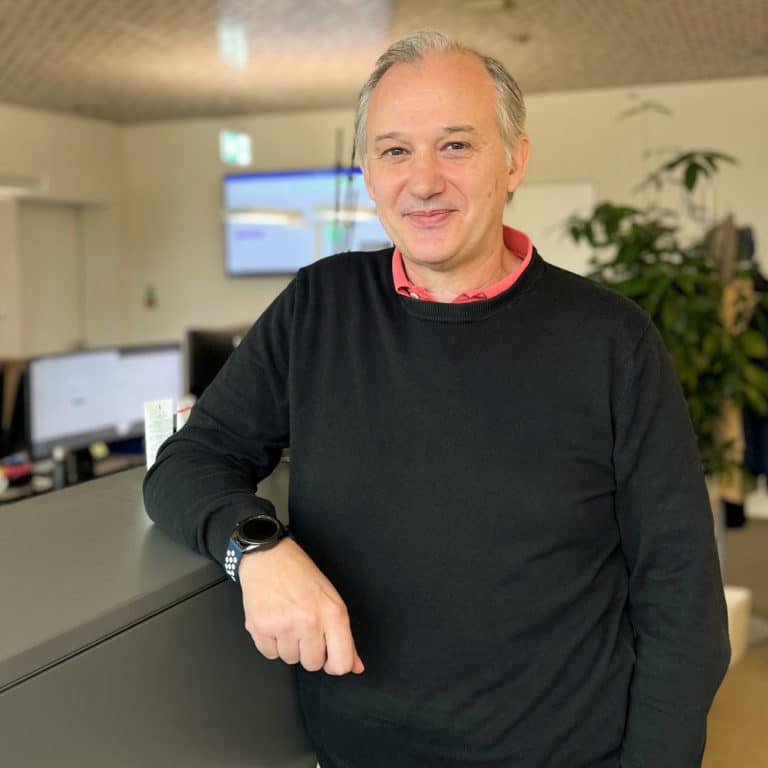 Carlos Sanchez standing in the UKBB